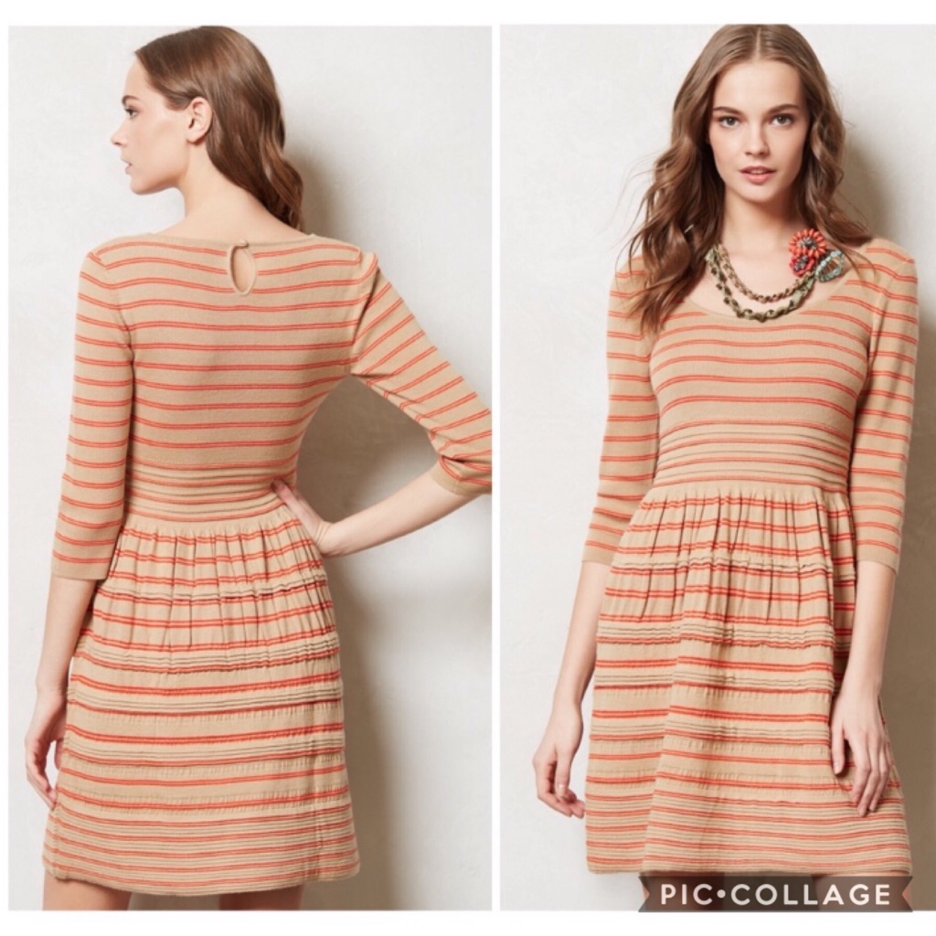 Anthropologie Knitted & Knotted “Elodie” Sweater Dress